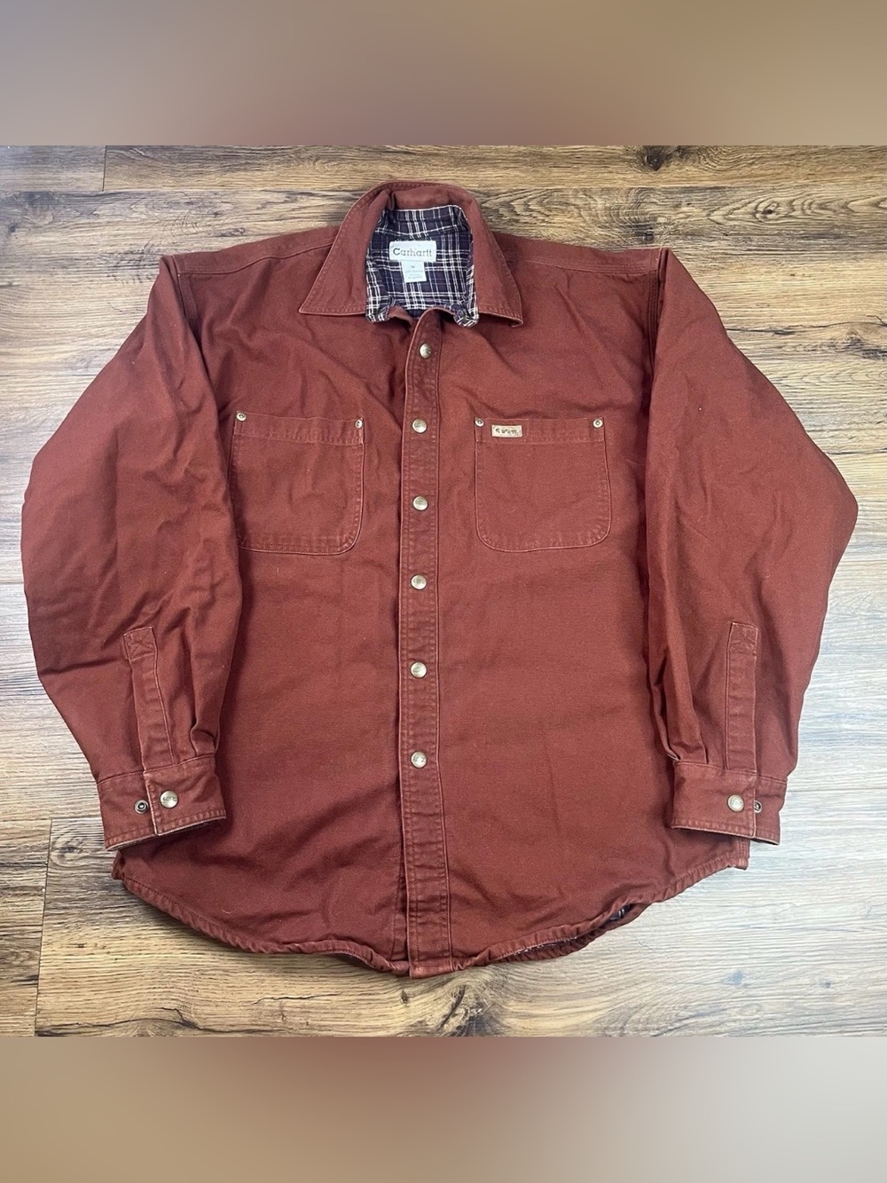 Carhartt Canvas Lined Jacket Shacket Snap Button S96CLY